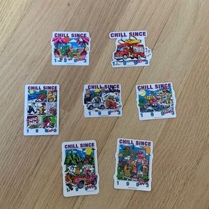 BRANDY MELVILLE CHILL SINCE STICKERS